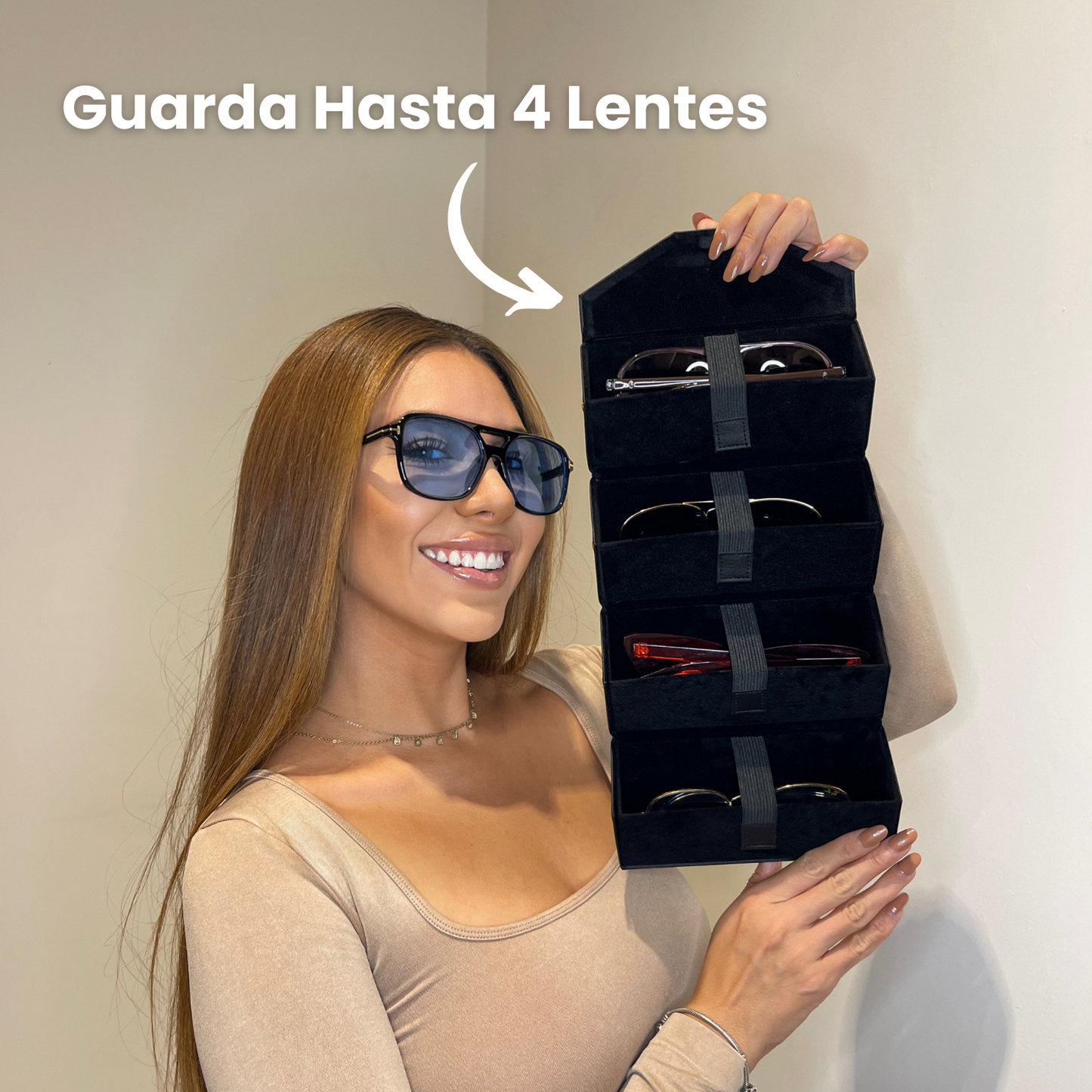 Estuche Para 4 Lentes - Black