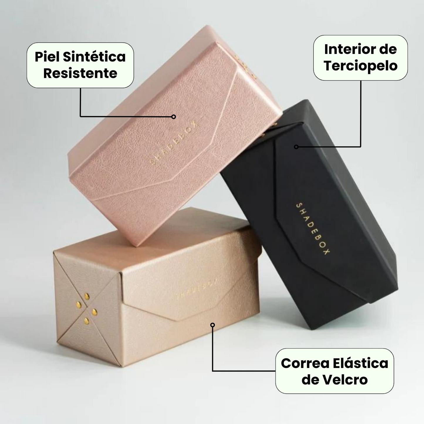 Estuche Para 4 Lentes - Rose Gold