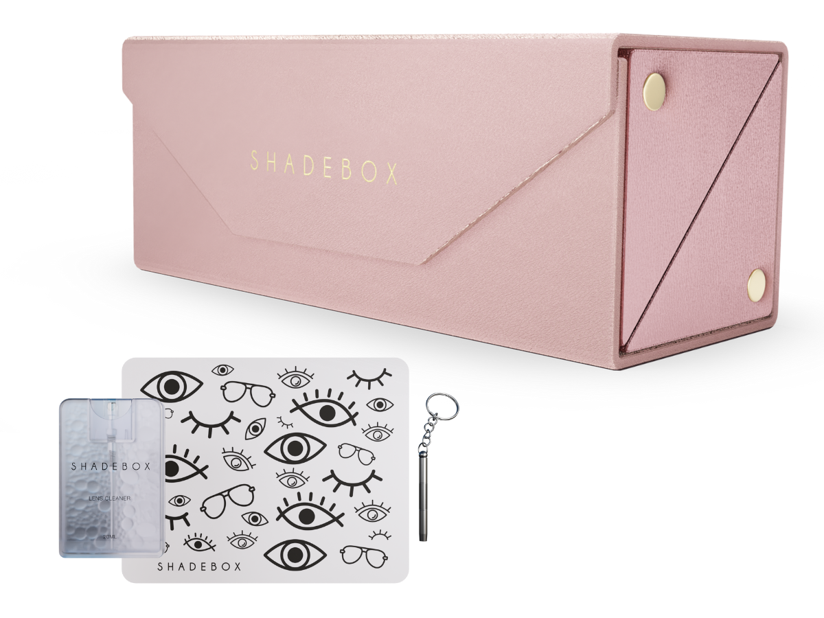 Bundle de Estuche para 2 Lentes Rose Gold y un Kit de Cuidado