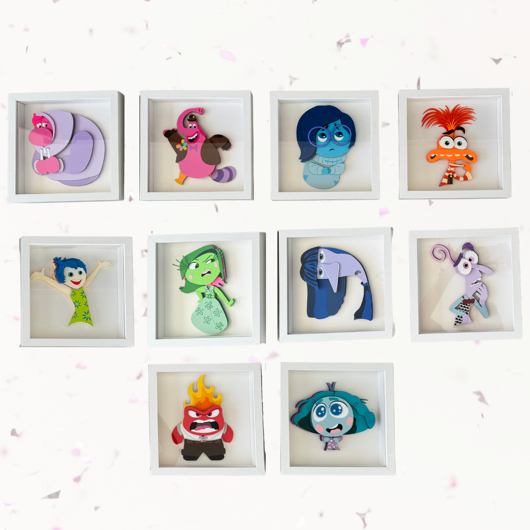 Set de los 10 personajes de Intensamente